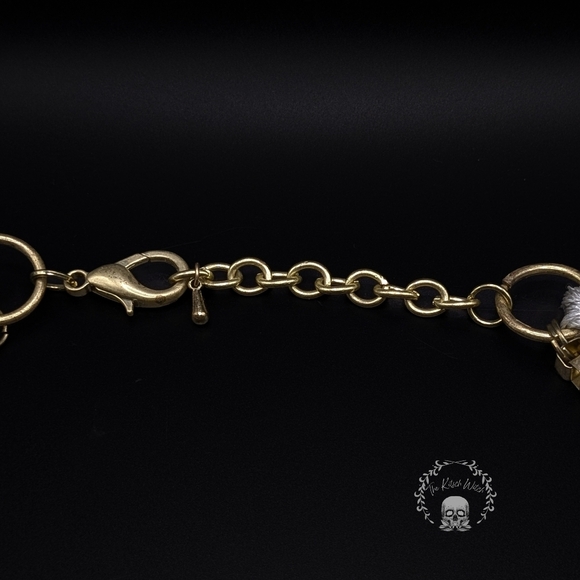 NWOT Grunge Chic Multilayer Chain Statement Bib Necklace - Picture 5 of 6